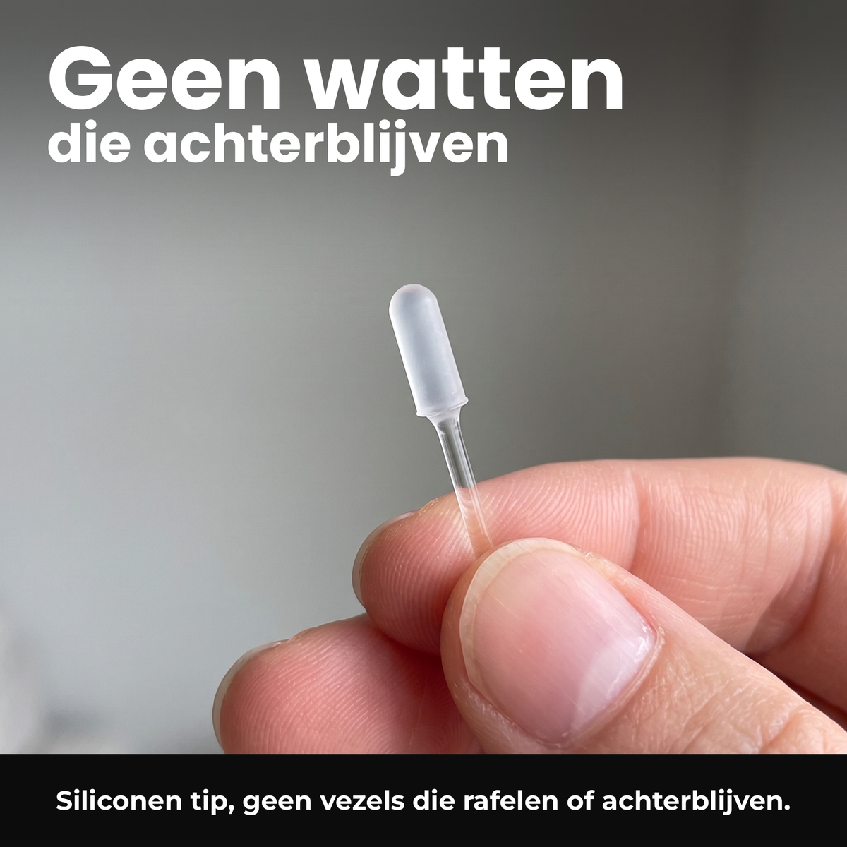 Voria EarClean siliconen tip van dichtbij