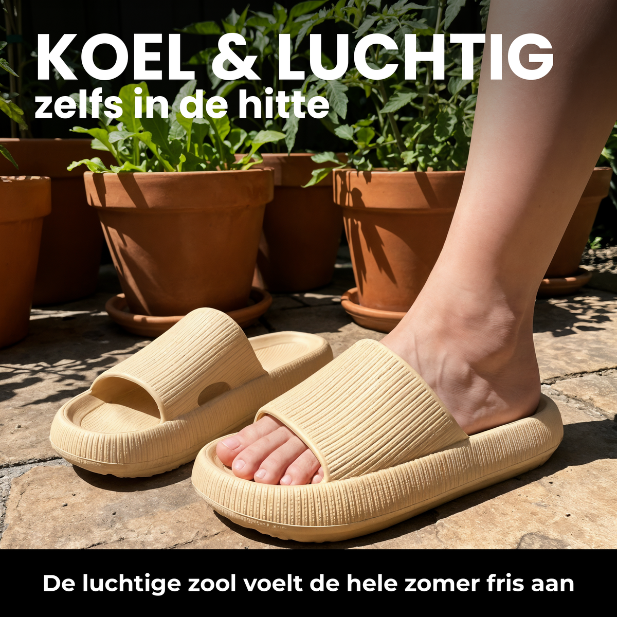 CloudStep Slippers — luchtig zomercomfort