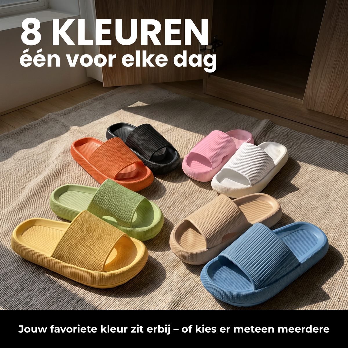 CloudStep Slippers — alle 8 kleuropties